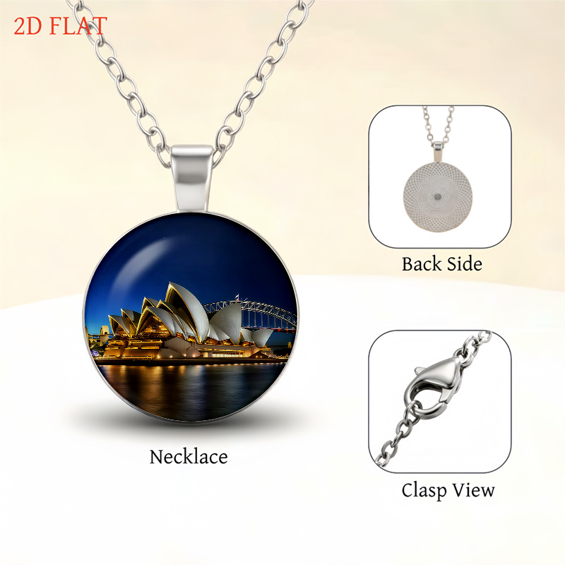 5pc Sydney Opera House & Harbour Bridge Jewelry Set